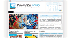 Desktop Screenshot of prevencionfamiliar.net